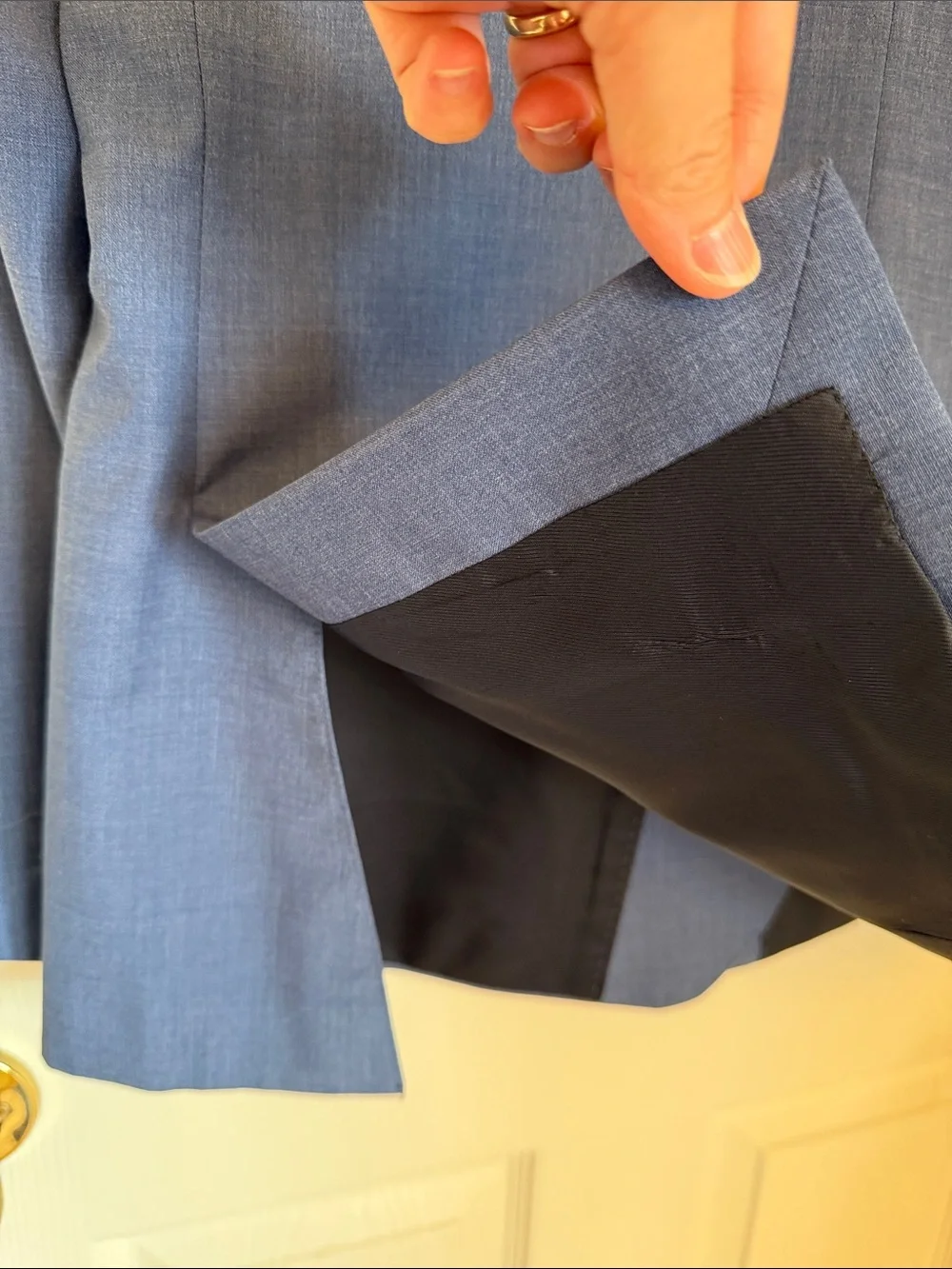 Banana Republic Men's Blue Two-Button Sport Coat